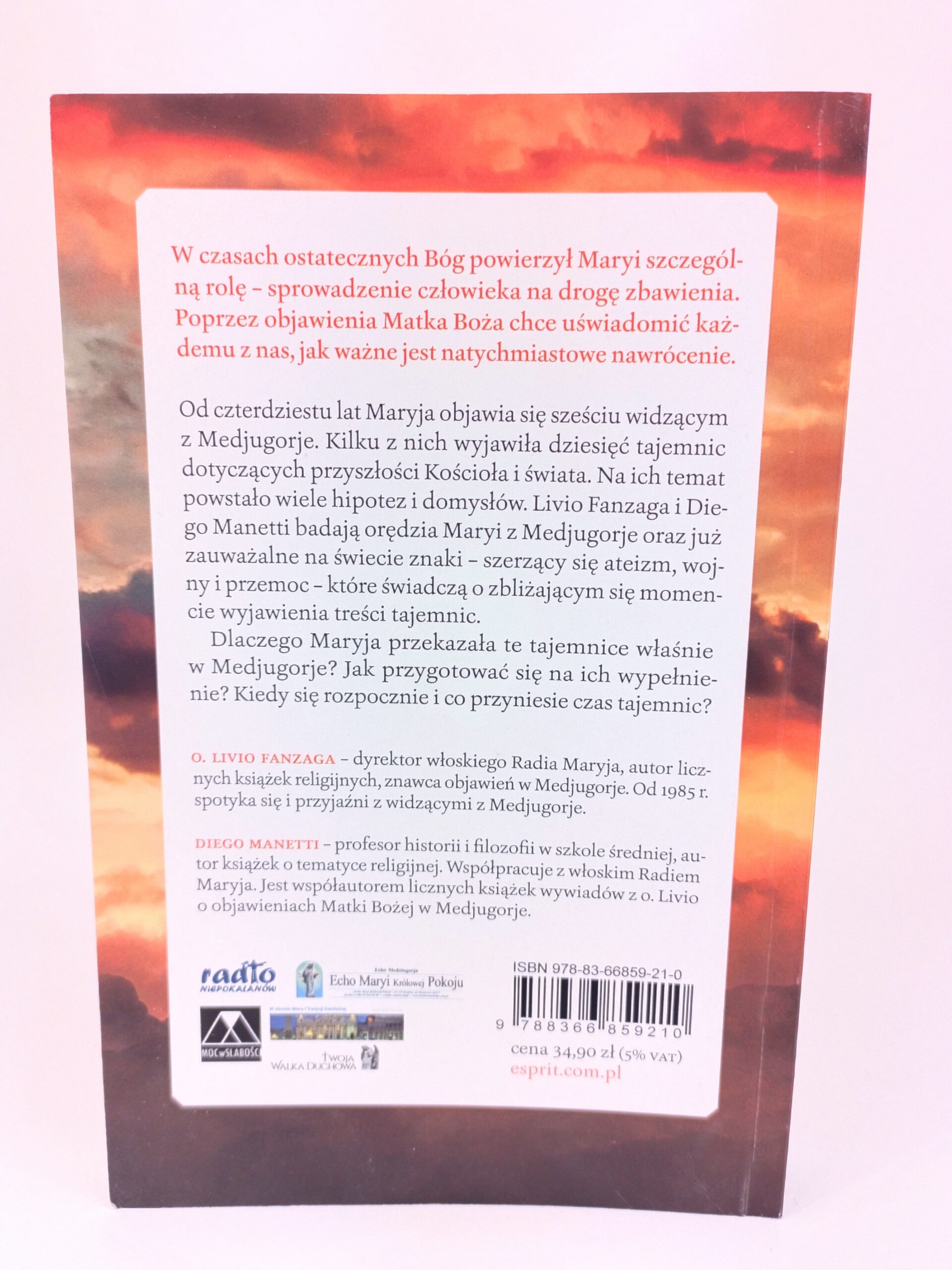 Czas tajemnic nota od wydawcy książki w antykwariat Szczecin