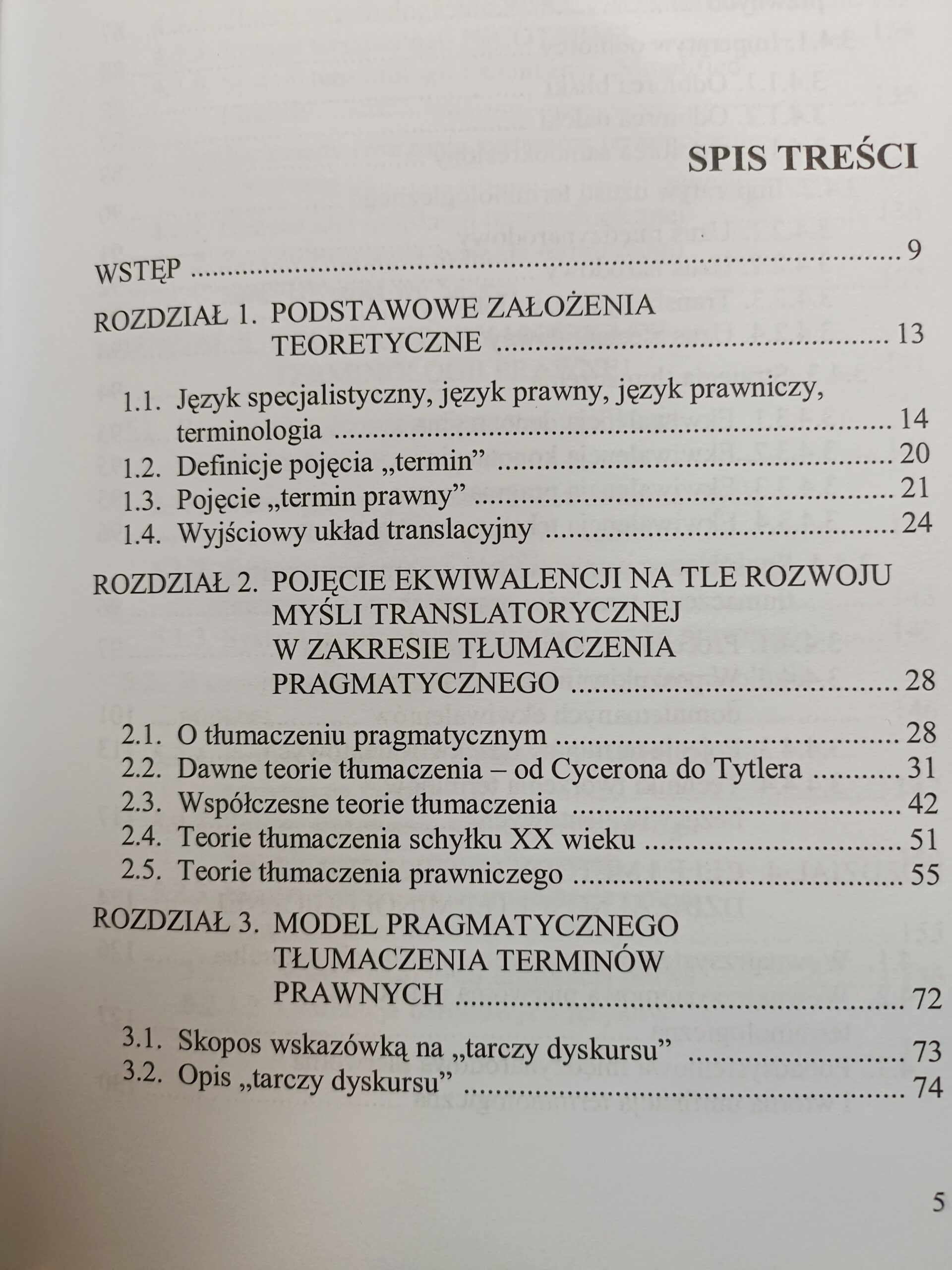 Tlumaczenia prawnicze spis tresci ksiazki w antykwariat Szczecin