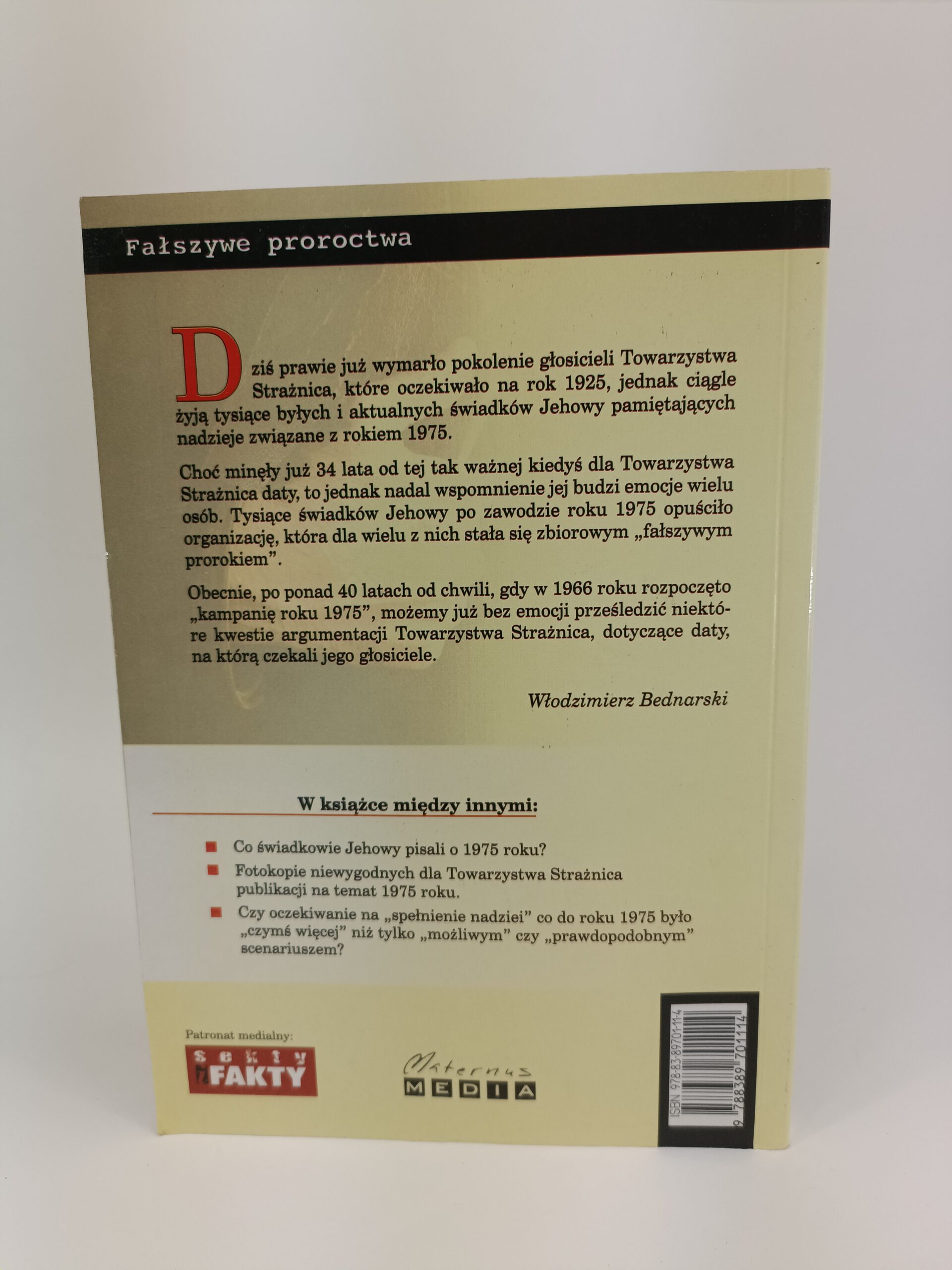 Armagedon w 1975 roku tył ksiazki w antykwariat Szczecin