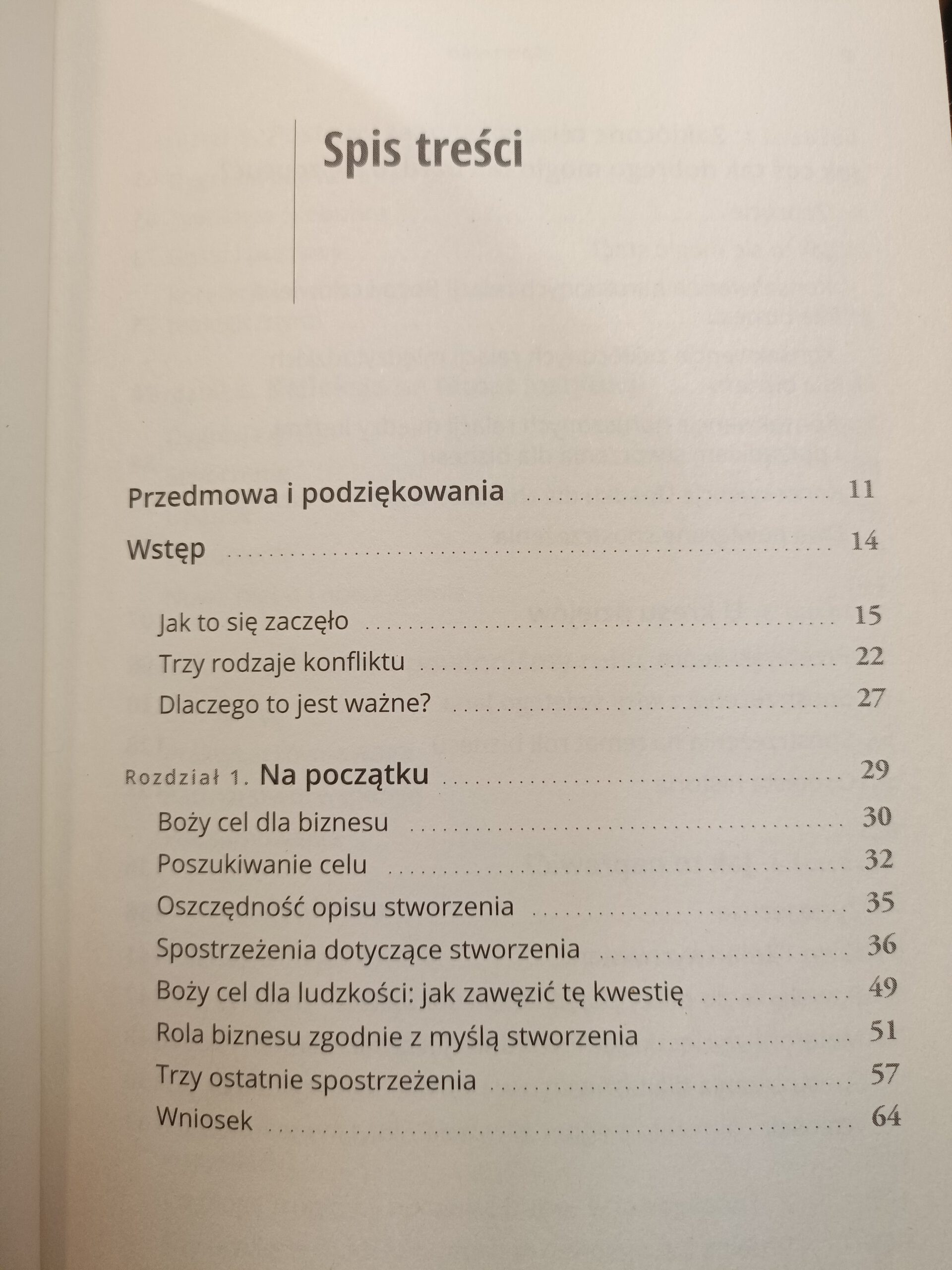 Bóg i biznes Jeff van Duzer książka w antykwariat Szczecin spis treści 1