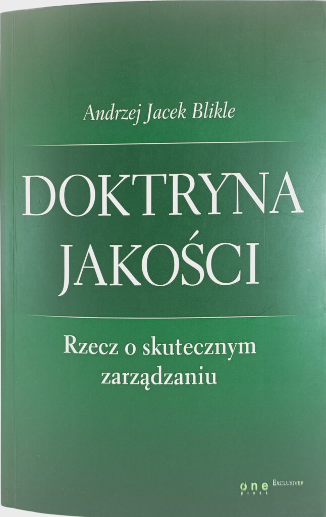 doktryna jakości Andrzej blikle książka w antykwariat Szczecin okładka książki