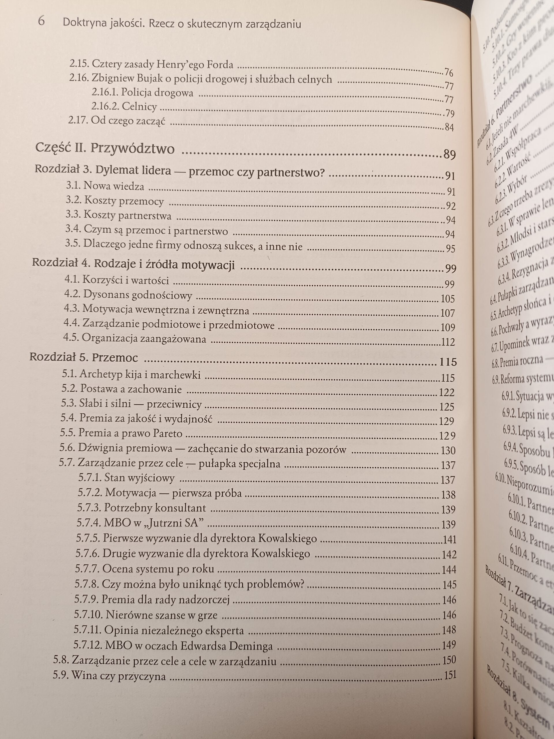 doktryna jakości Andrzej blikle książka w antykwariat Szczecin spis treści 2