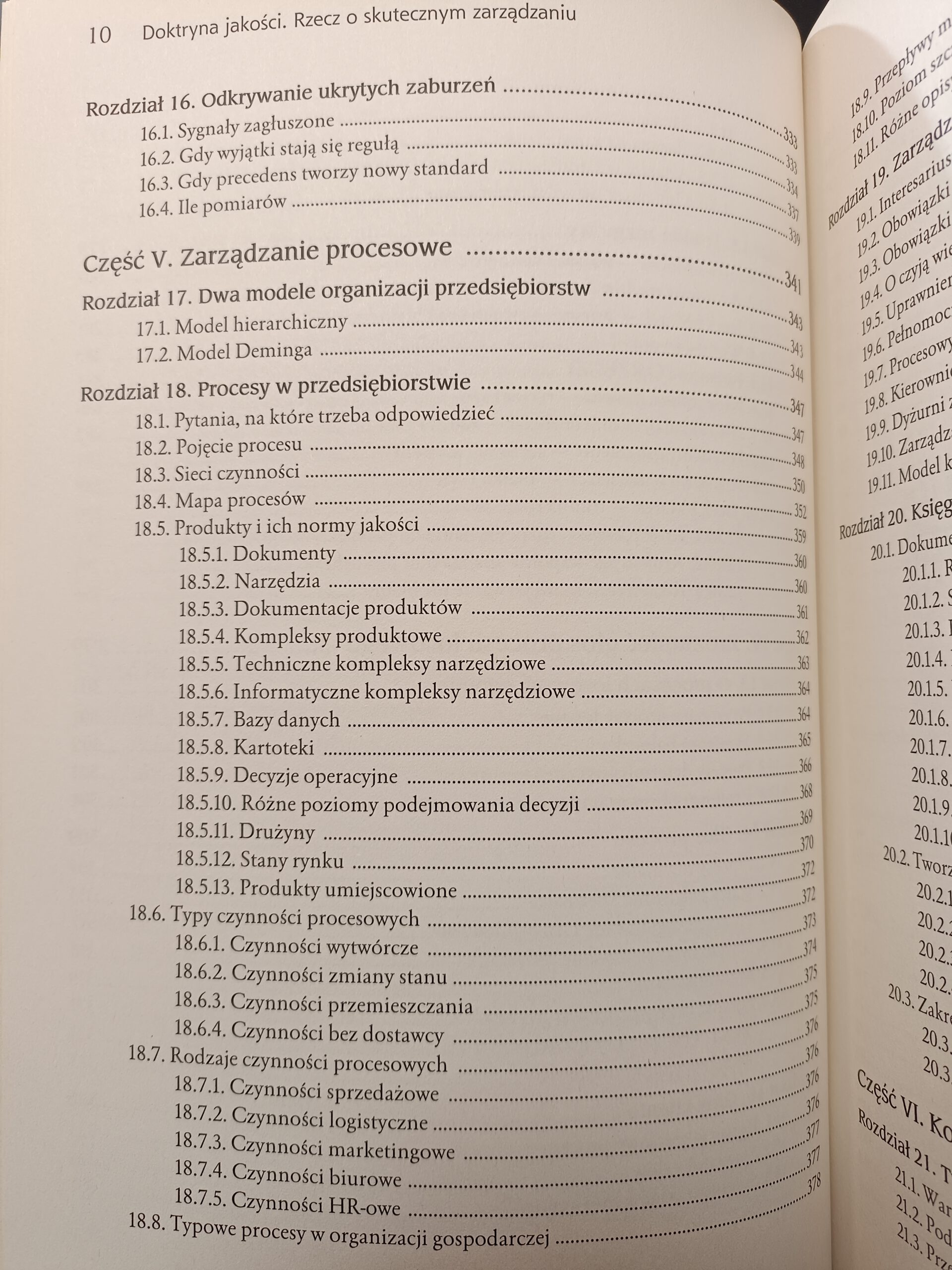 doktryna jakości Andrzej blikle książka w antykwariat Szczecin spis treści 6