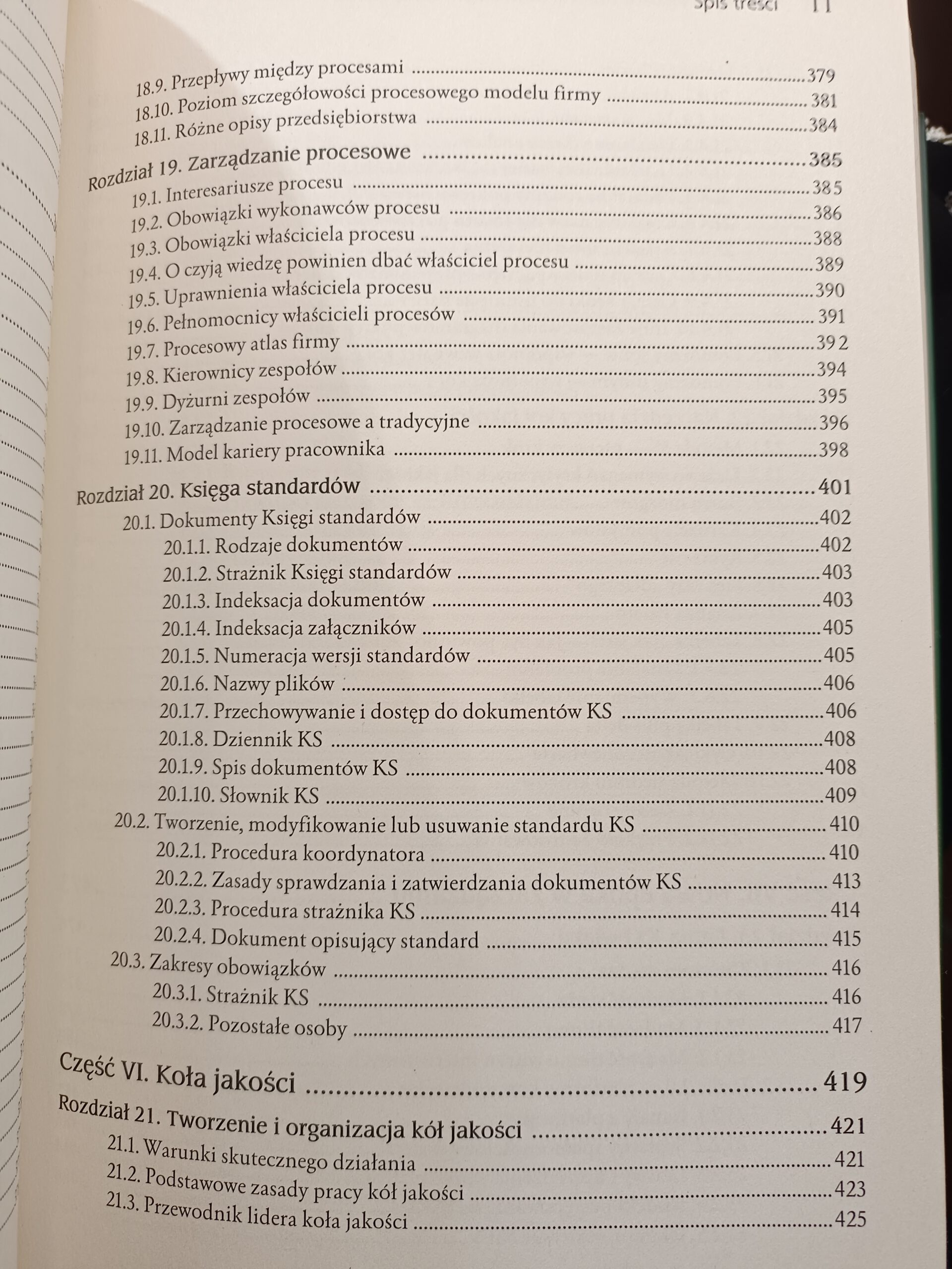 doktryna jakości Andrzej blikle książka w antykwariat Szczecin spis treści 7