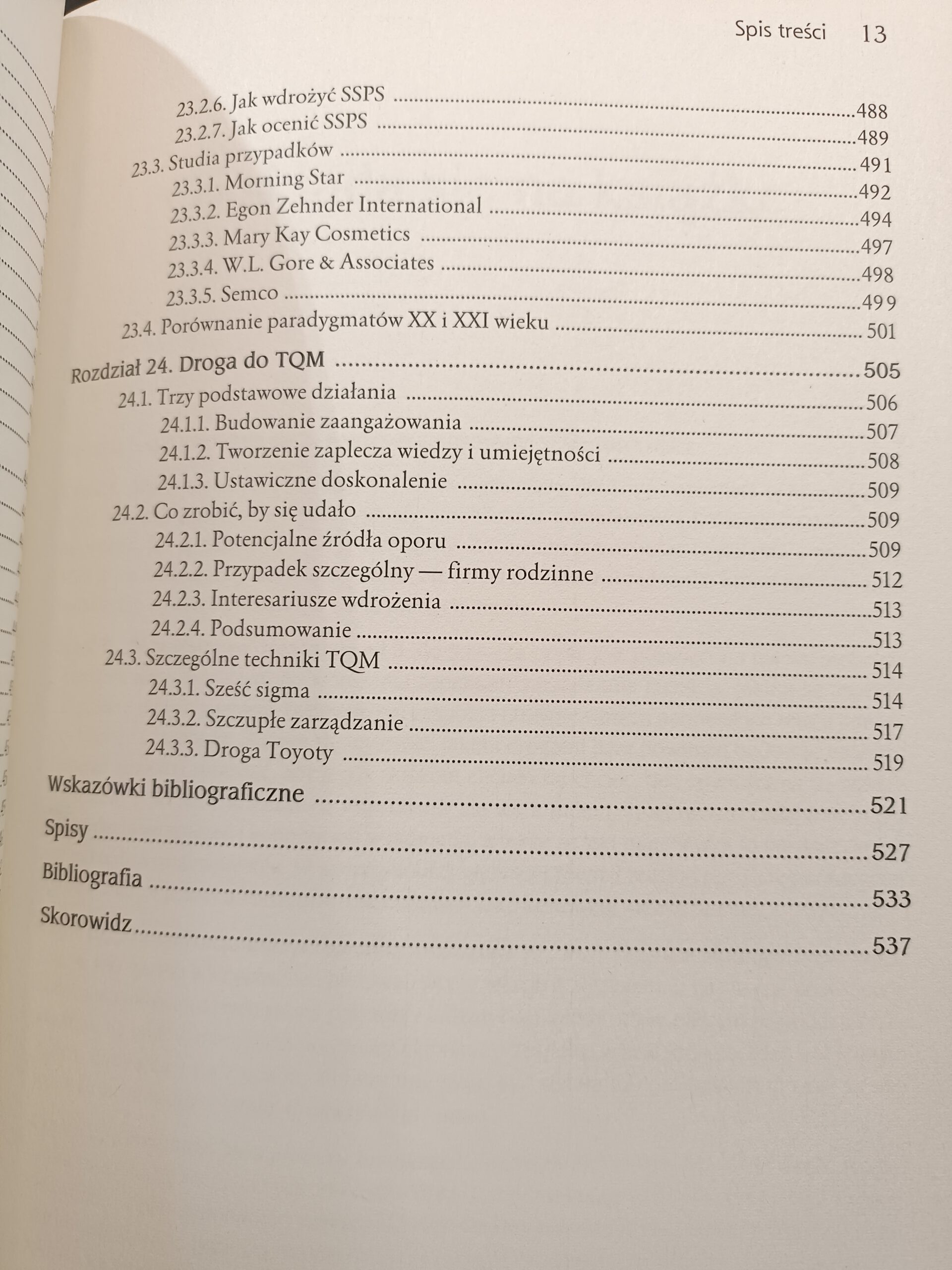 doktryna jakości Andrzej blikle książka w antykwariat Szczecin spis treści 9