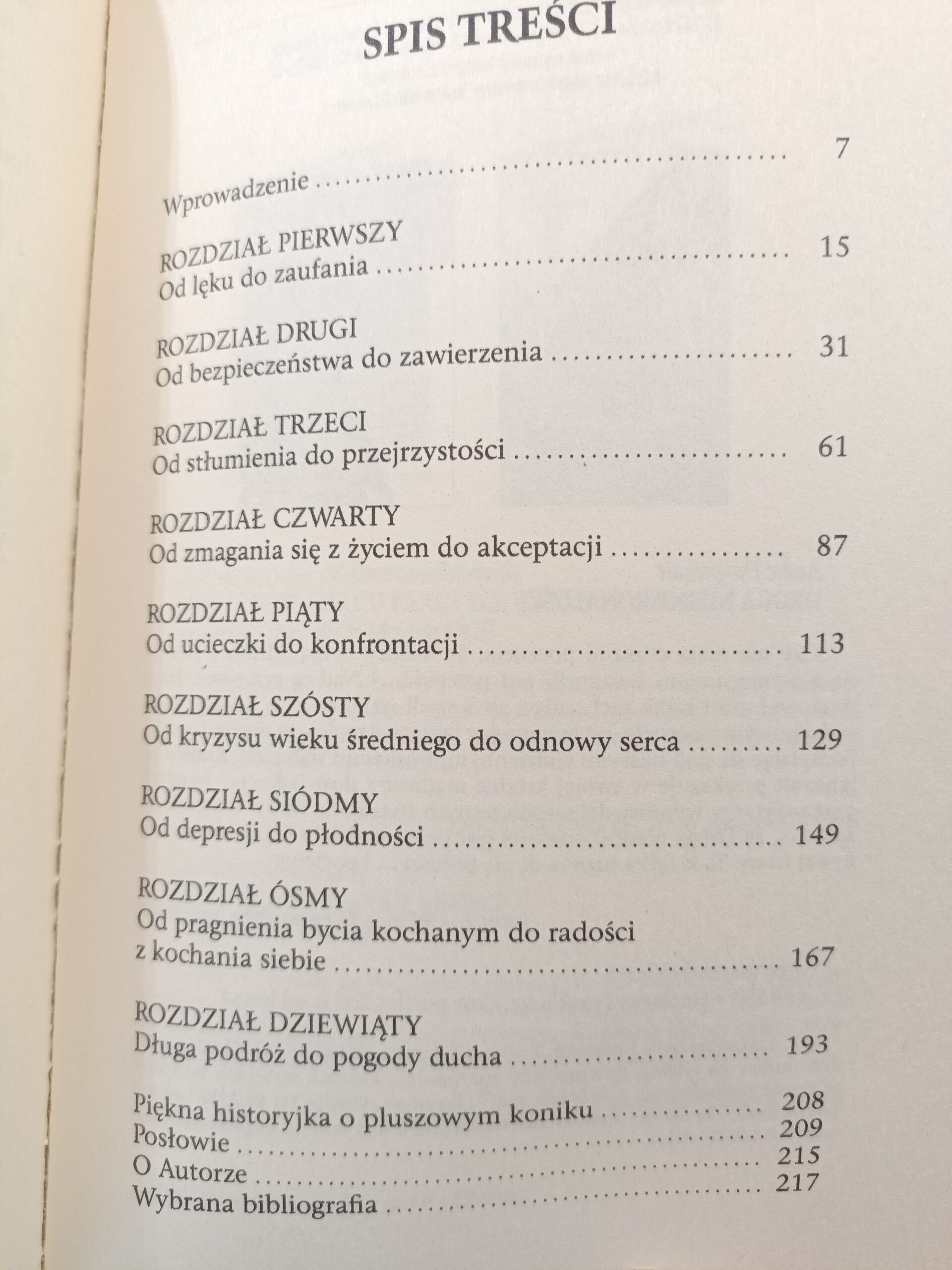 Od serca z kamienia spis treści antykwariat Szczecin