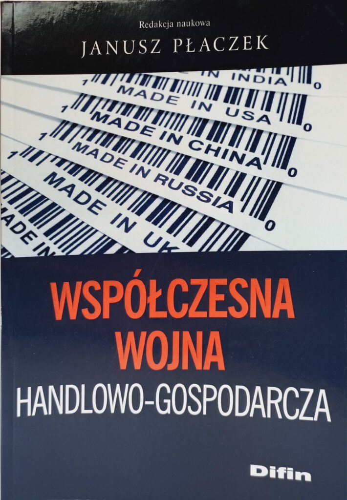 współczesna wojna handlowo gospodarcza okładka książki w antykwariat Szczecin