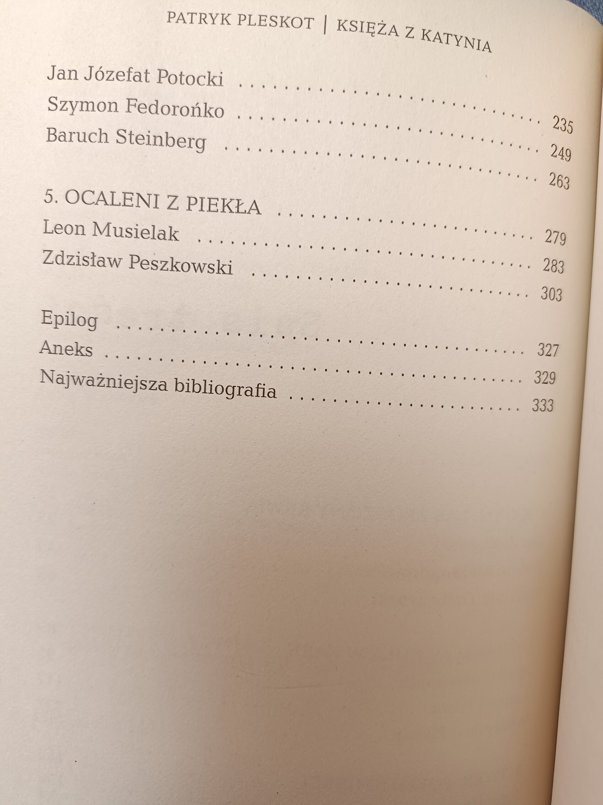 księża z Katynia spis treści 2 książki w antykwariat Szczecin