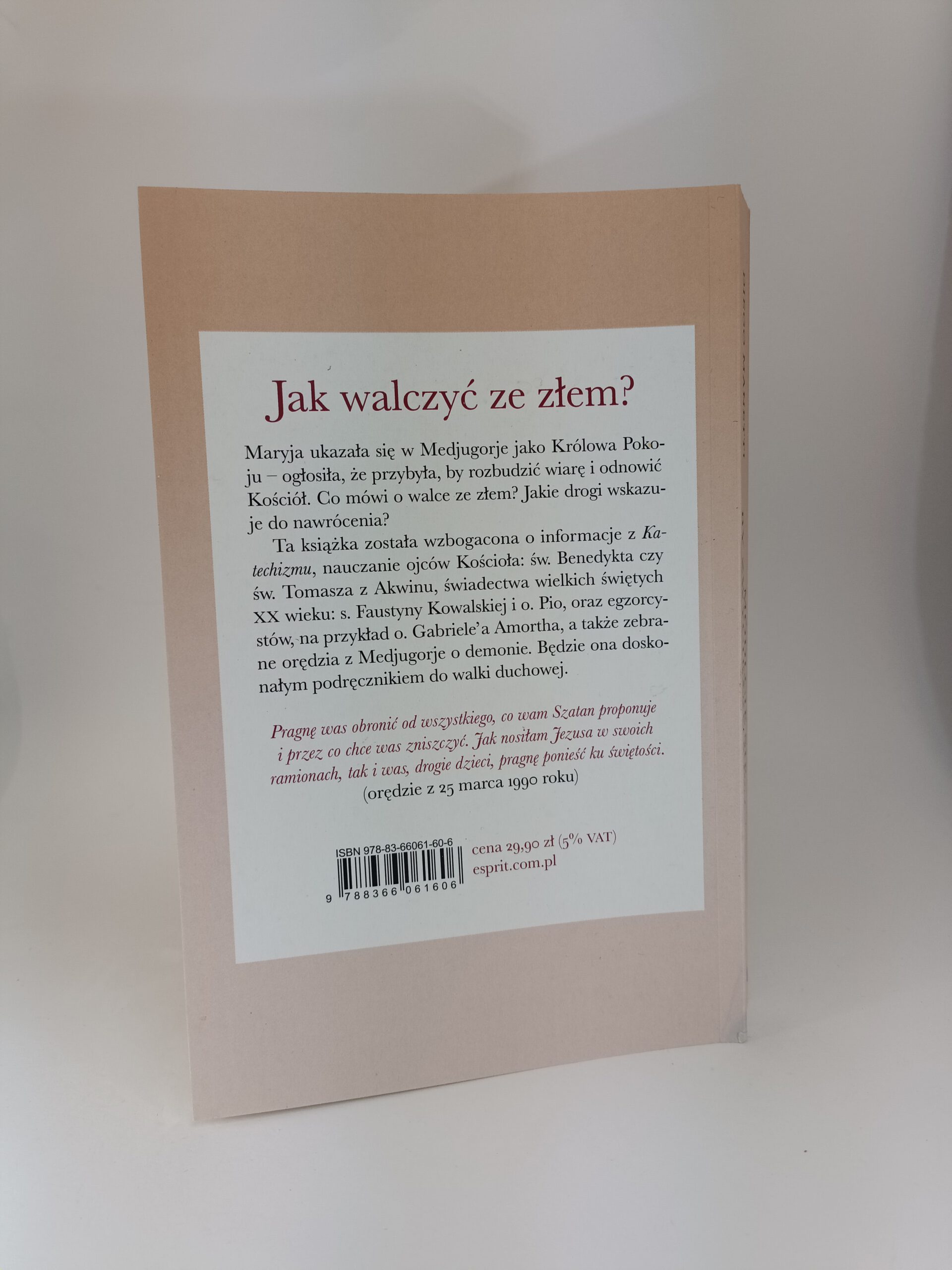 módlcie się by zwyciężyć szatana tył książki w antykwariat Szczecin