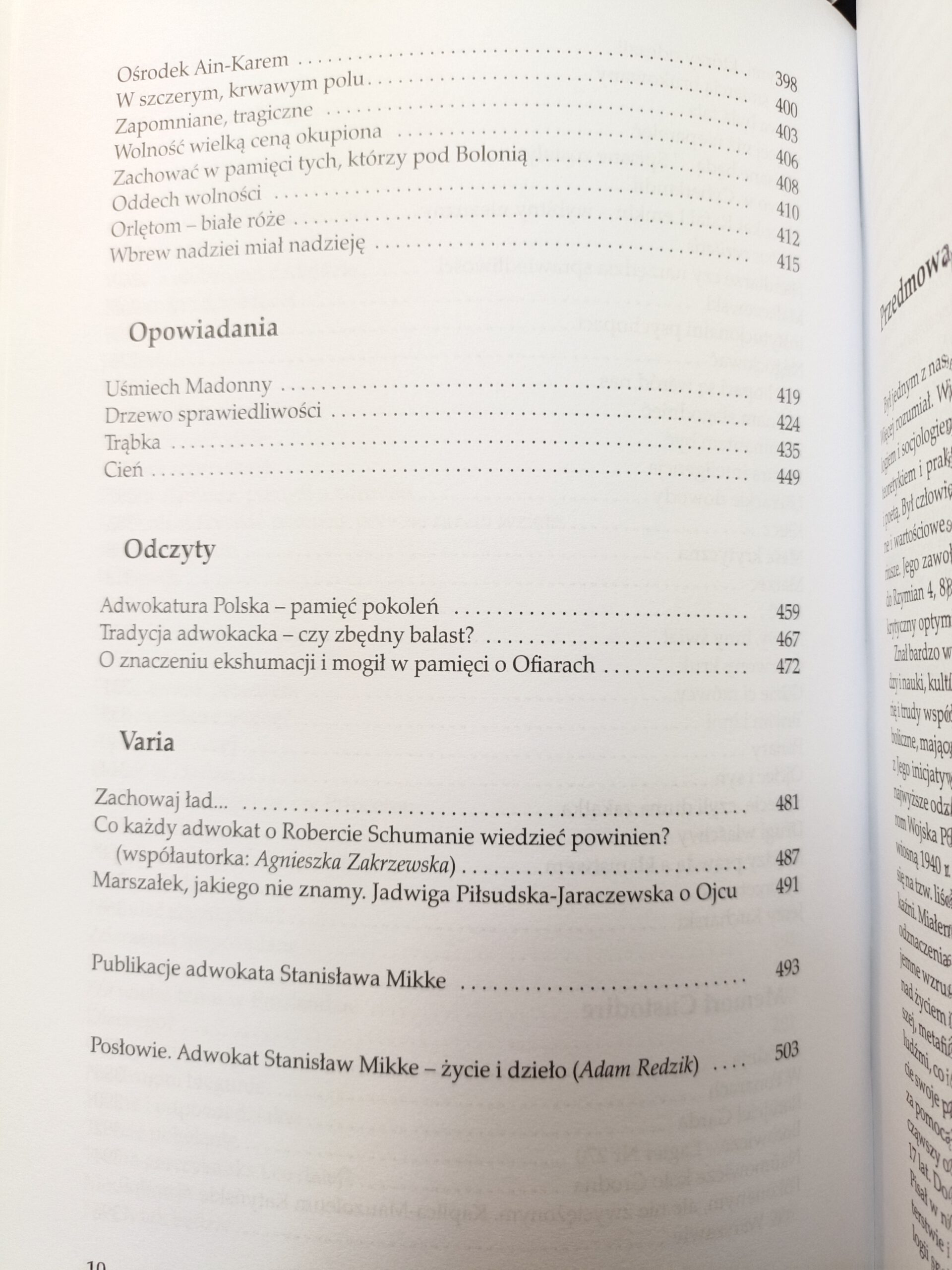 bez togi spis treści 4 książki w antykwariat Szczecin