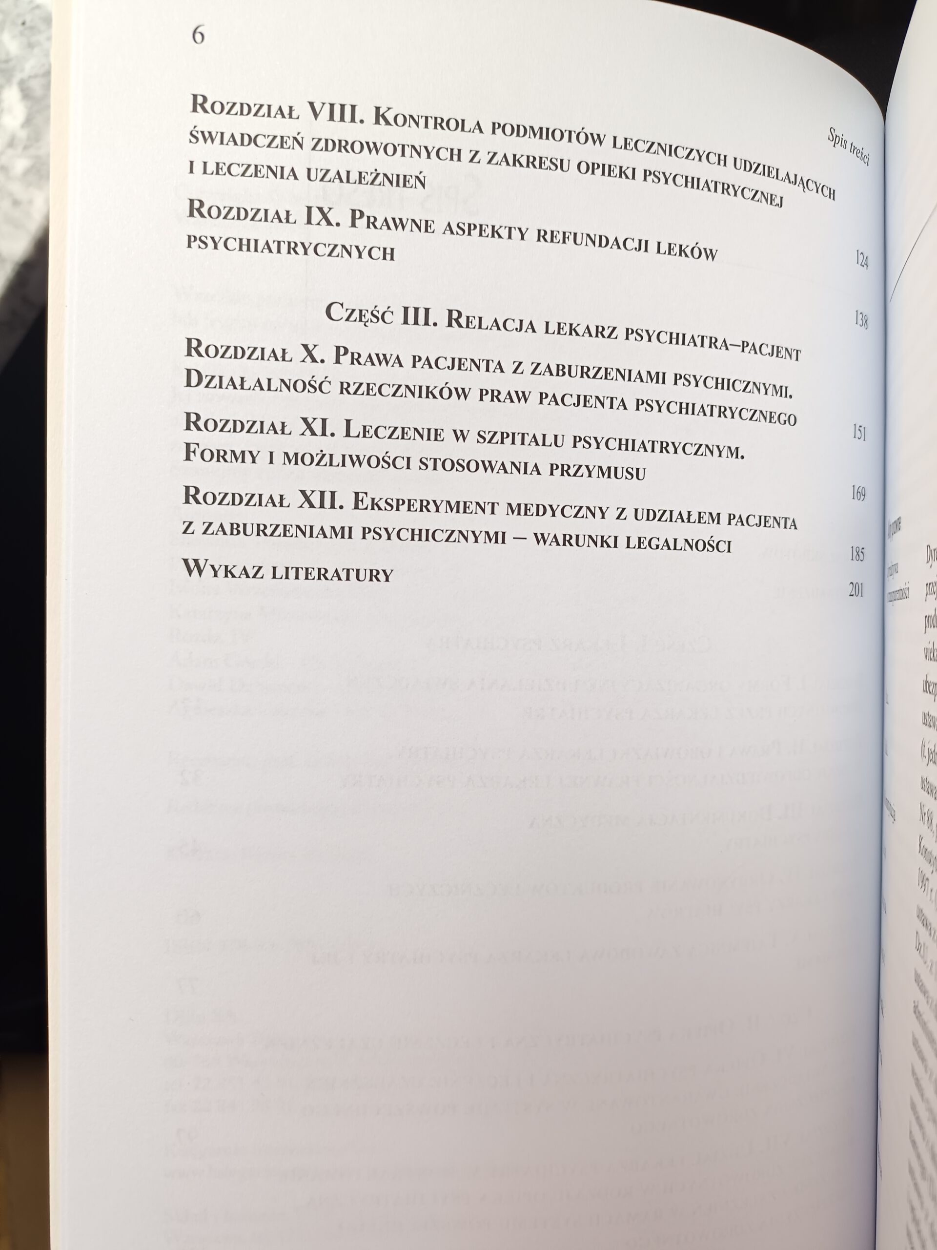 prawo medyczne dla lekarzy psychiatrów spis treści 2 książki w antykwariat Szczecin
