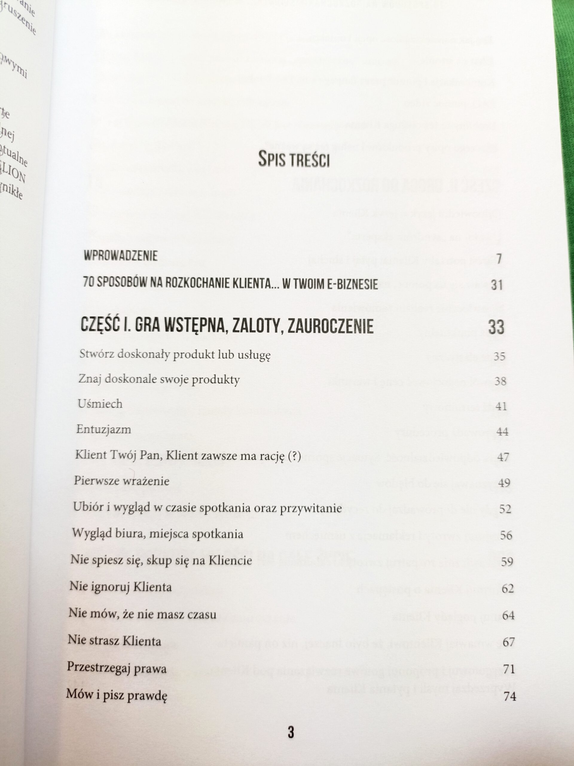 70 sposób na rozkochanie klienta w twoim e-biznesie spis treści książki w antykwariat Szczecin