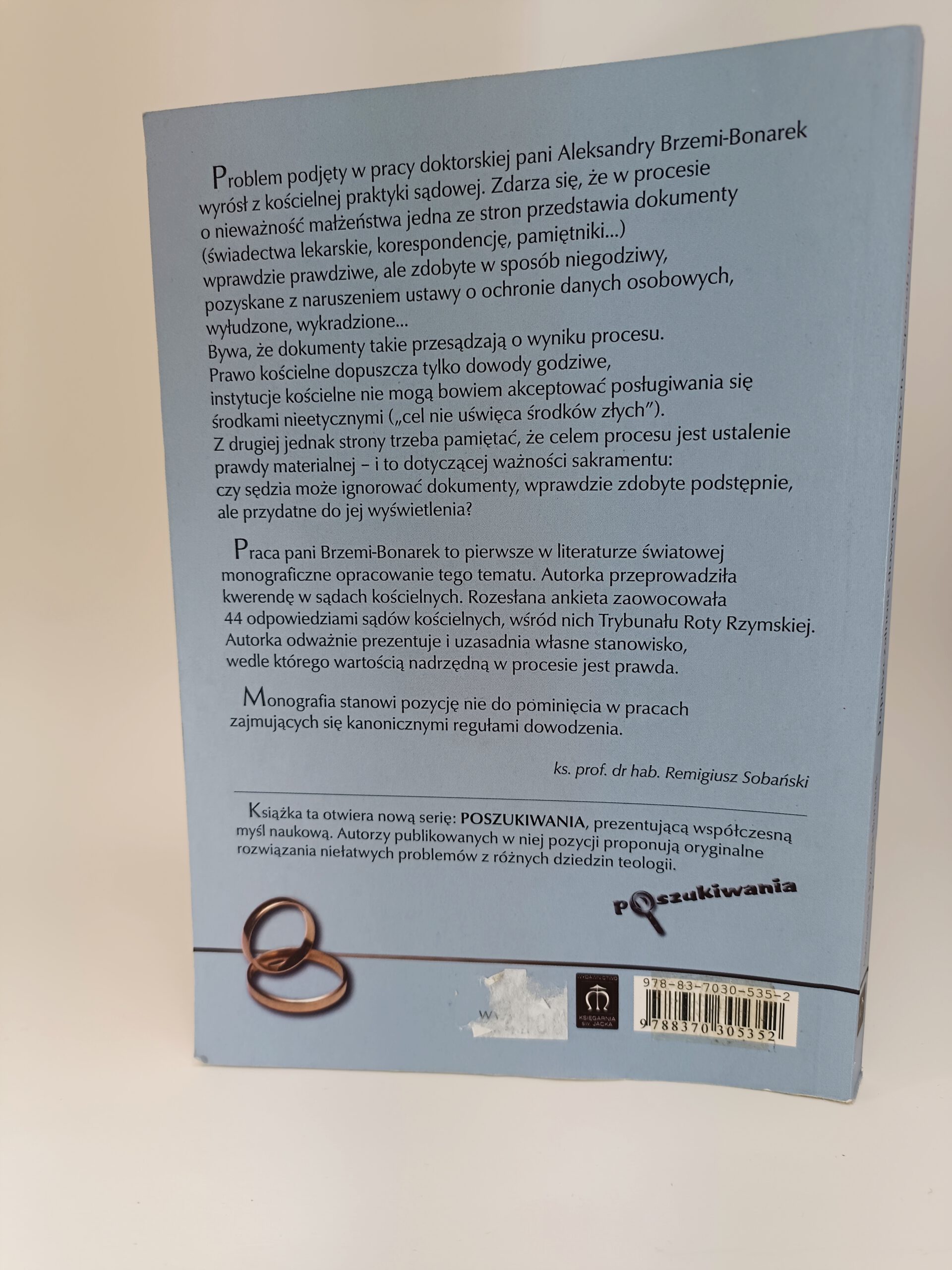 dopuszczalność dowód zdobytych w sposób niegodziwy tył książki w antykwariat Szczecin