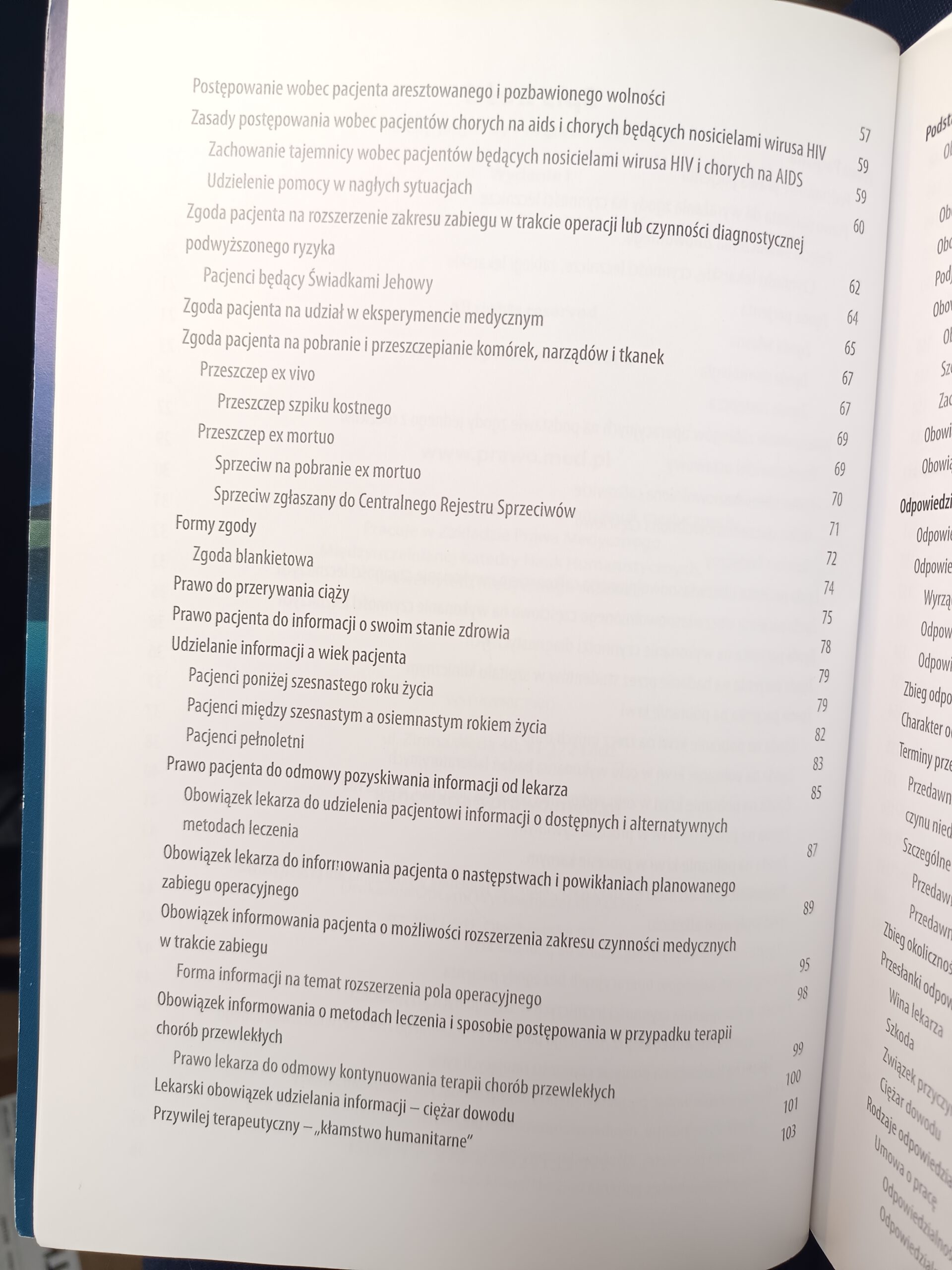 prawo medyczne dla kardiologów spis treści 2 książki w antykwariat Szczecin