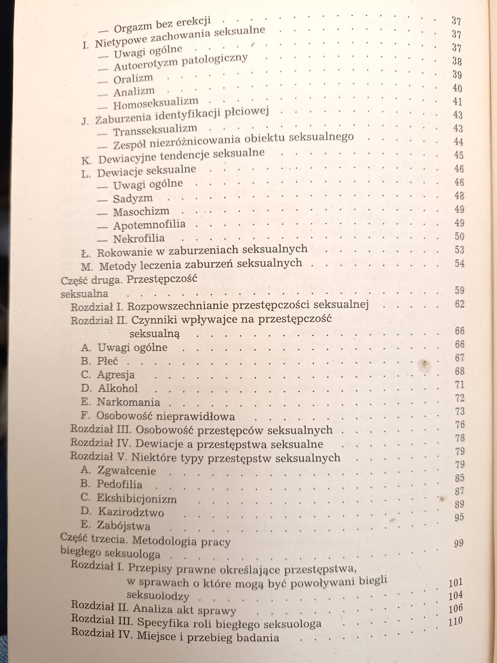 seksuologia sadowa spis treści 2 książki w antykwariat Szczecin