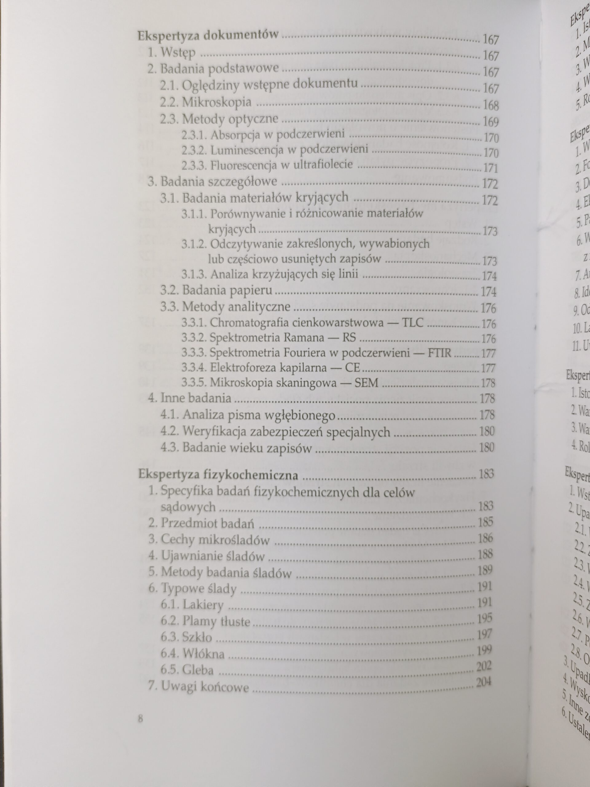 ekspertyza sadowa spis tresci książki w antykwariat Szczecin