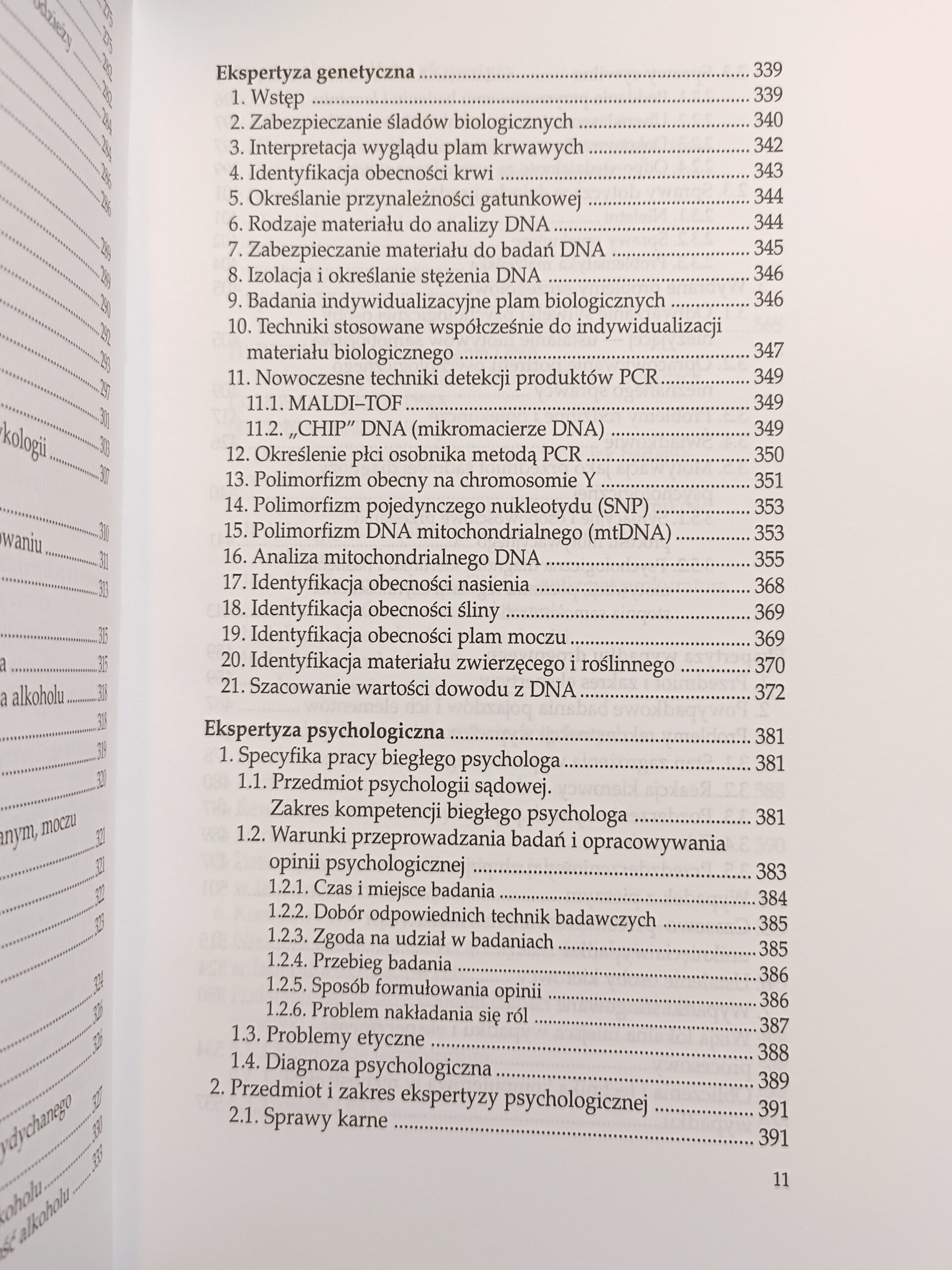 ekspertyza sadowa spis tresci książki w antykwariat Szczecin