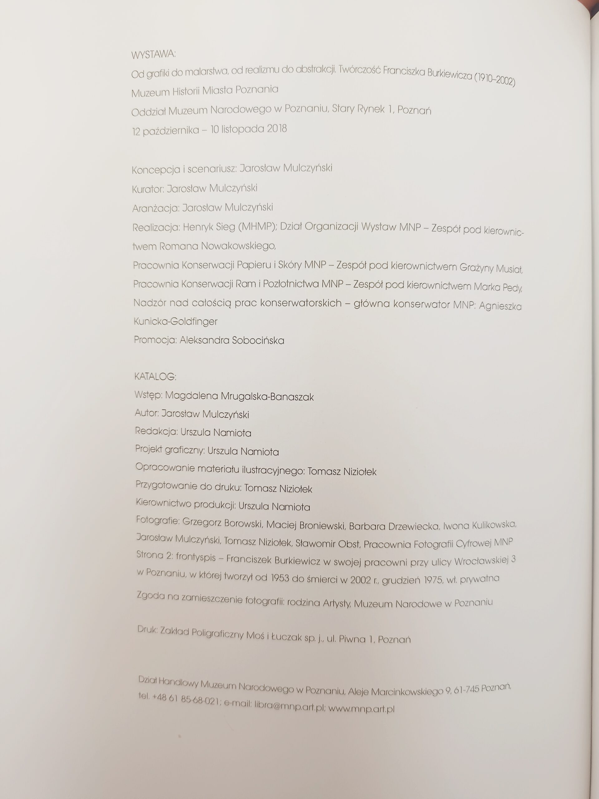 od grafiki do malarstwa od realizmu do abstrakcji Franciszek Burkiewicz nota wydawcy książka w antykwariat Szczecin