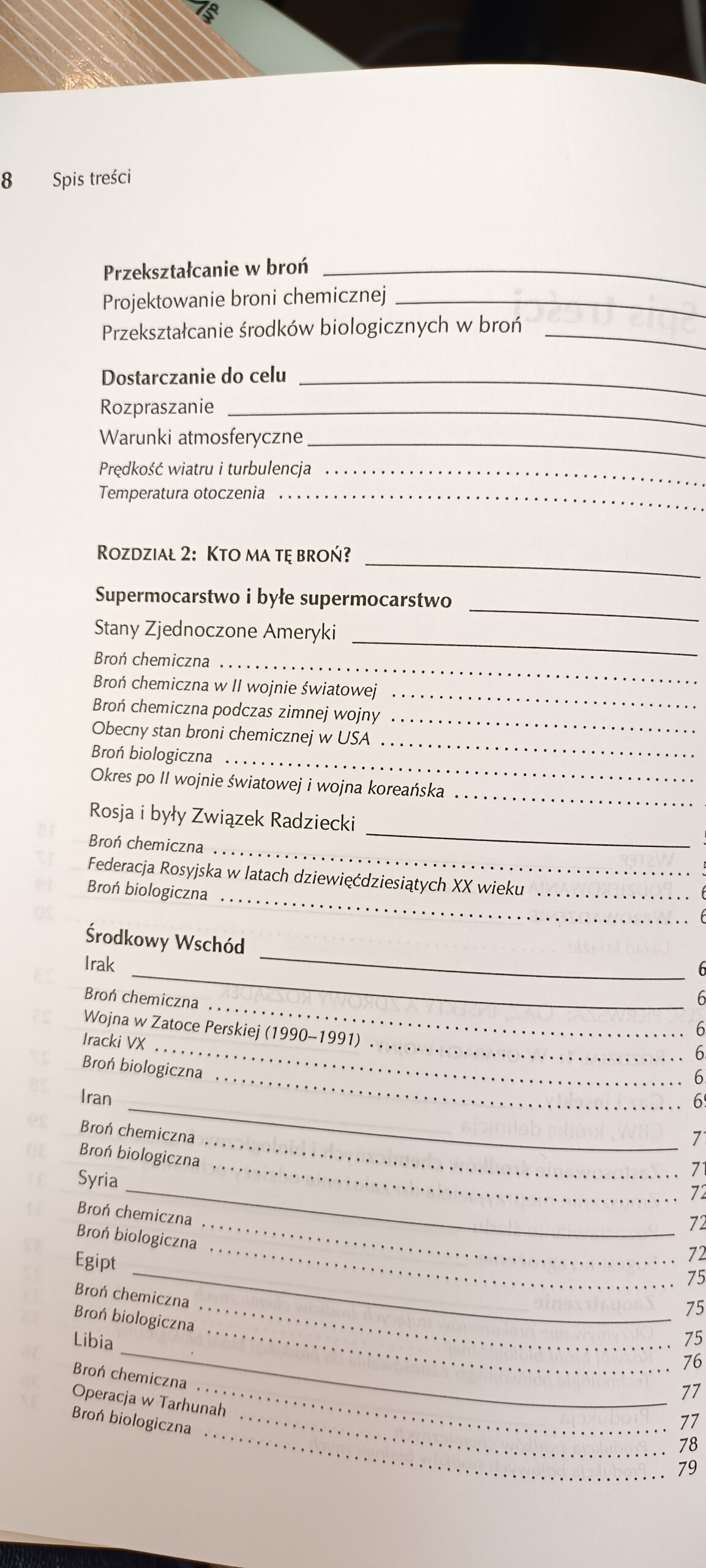 broń chemiczna i biologiczna spis tresci książki w antykwariat książki Szczecin