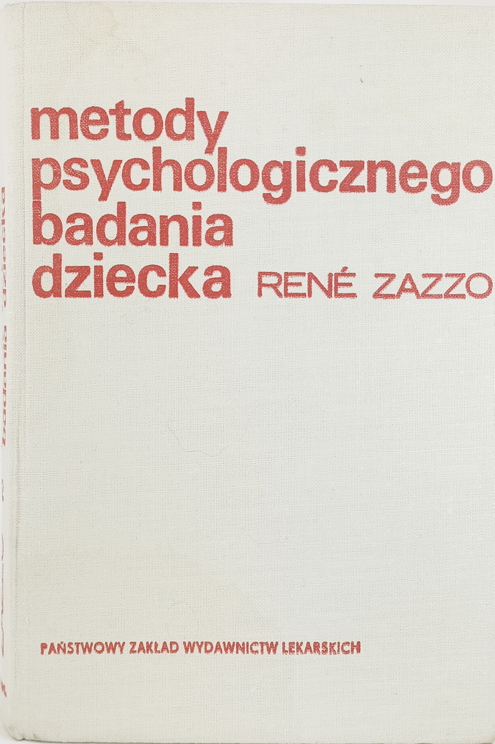 metody psychologicznego badania dziecka okładka książki w antykwariat książki Szczecin