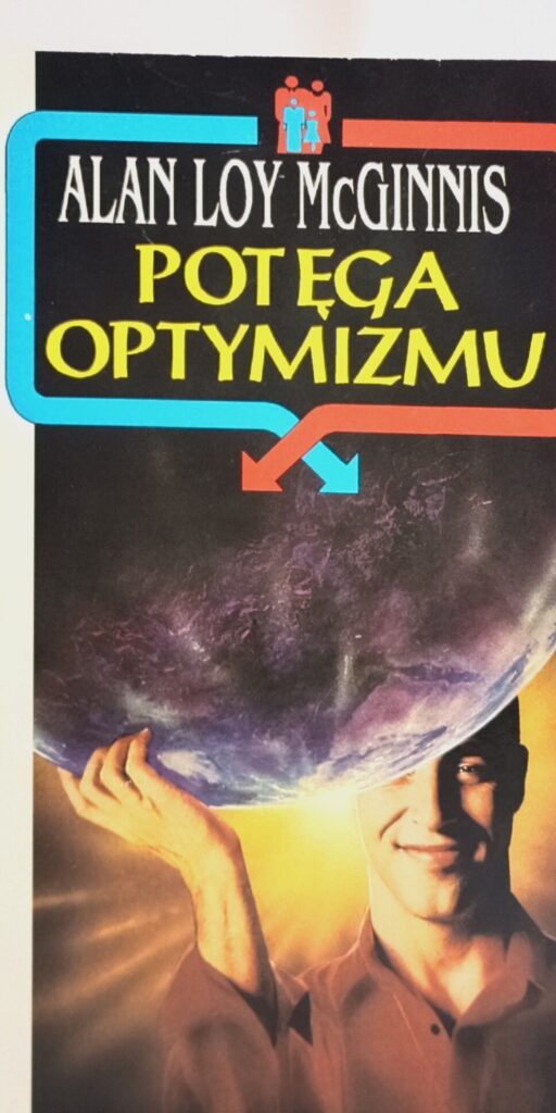 potęga optymizmu okładka książki w antykwariat książki Szczecin