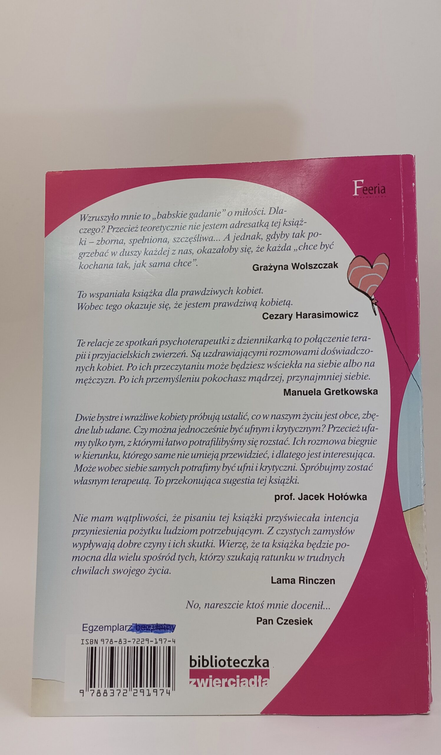 chcę być kochana nota wydawcy książki w antykwariat książki używane Szczecin