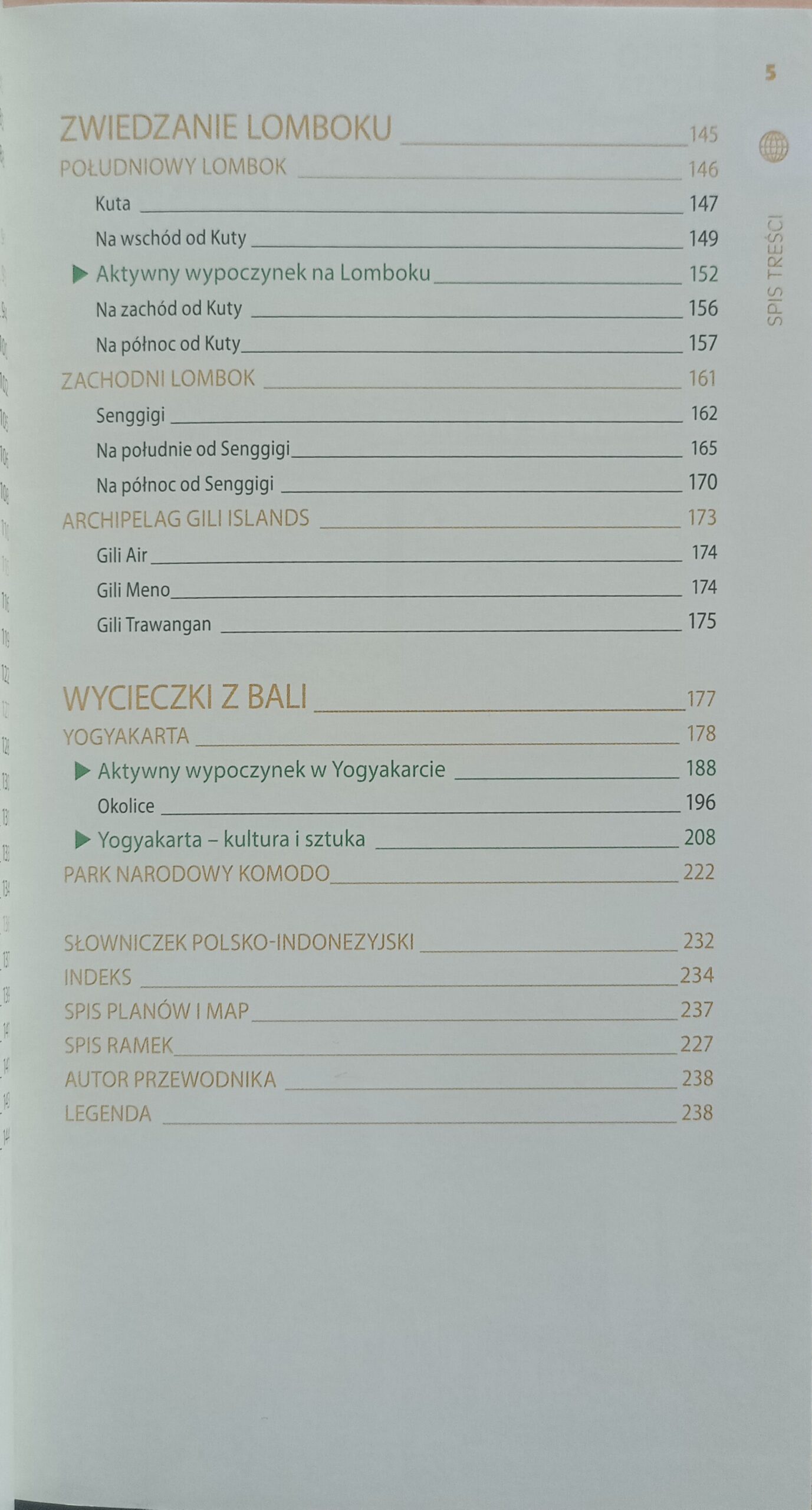 Bali i Lombok spis treści 4 książki w antykwariat książki używane Szczecin