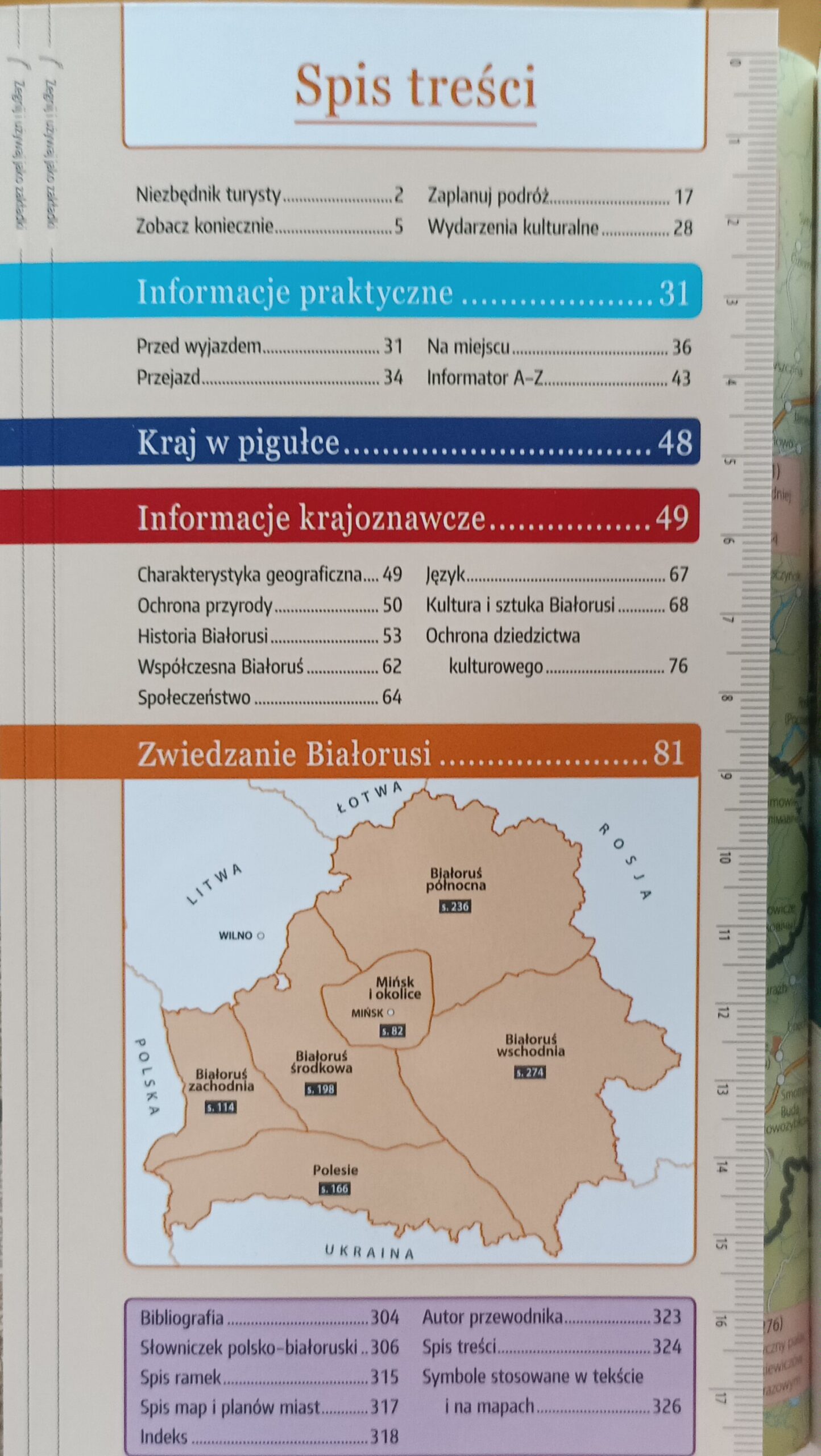 Białoruś spis treści książki w antykwariat książki używane Szczecin