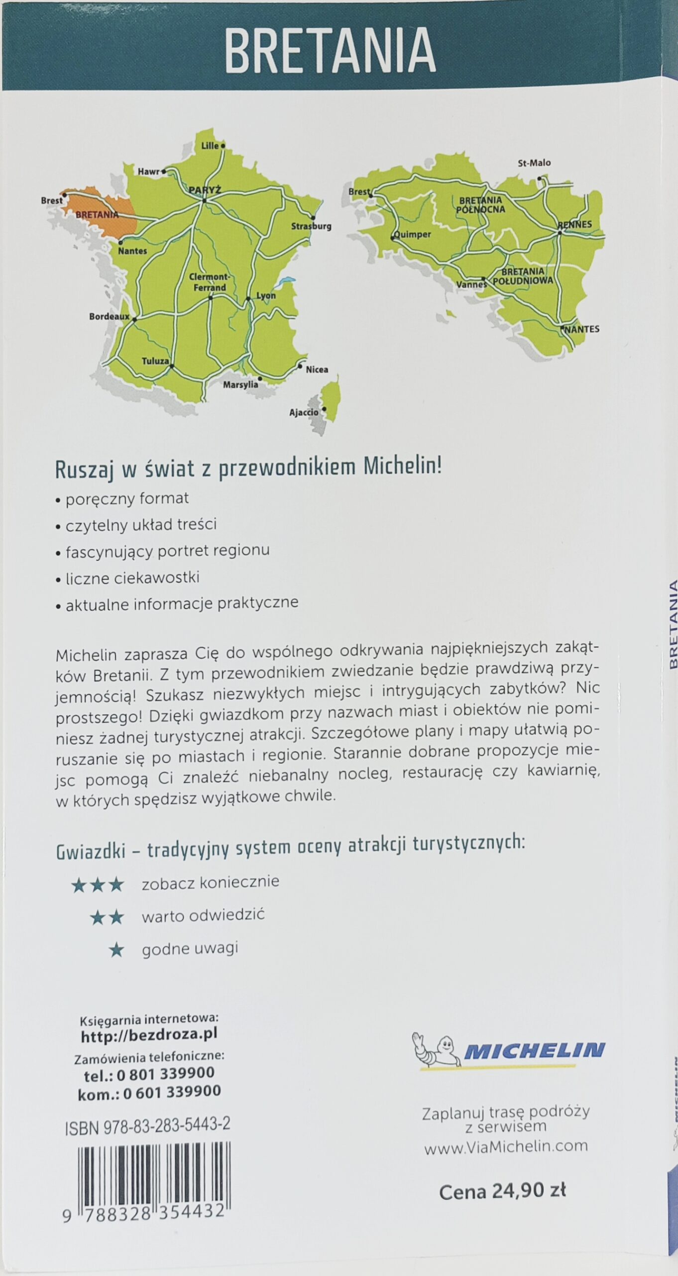 Bretania przewodnik nota wydawcy książki w antykwariat książki używane Szczecin