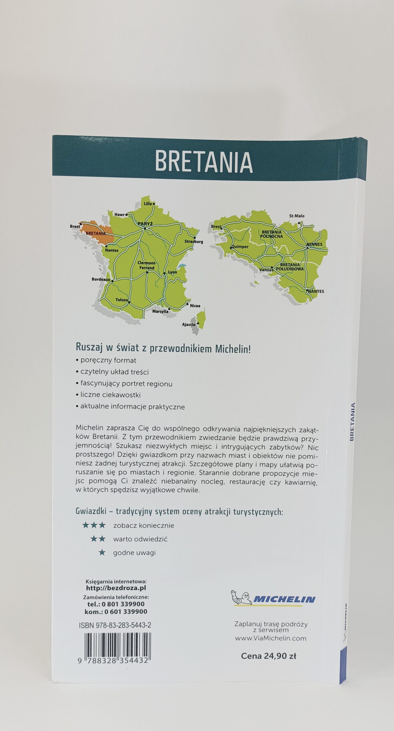 Bretania przewodnik tył książki w antykwariat książki używane Szczecin