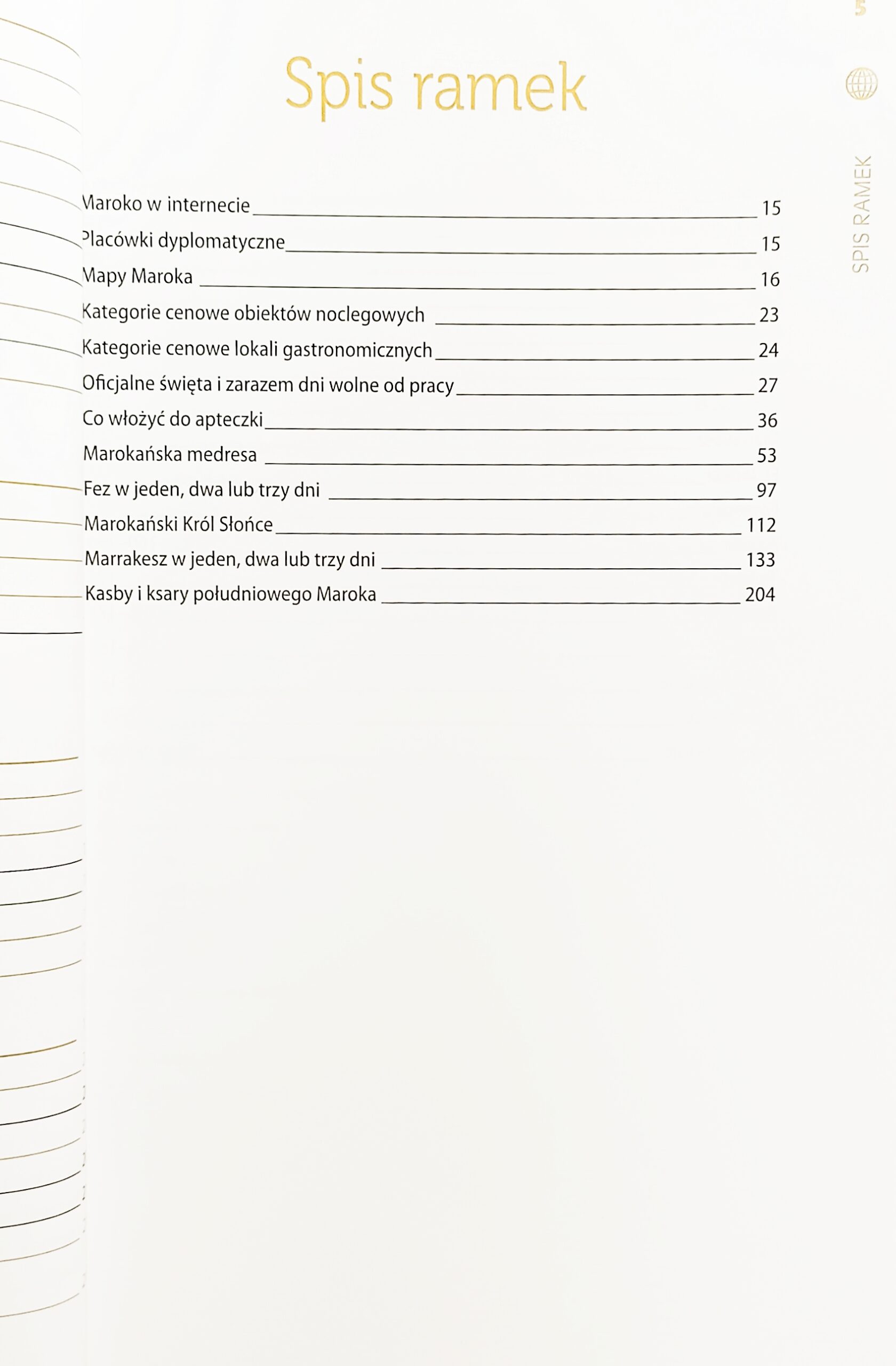 Maroko przewodnik spis treści 3 książki w antykwariat książki używane Szczecin