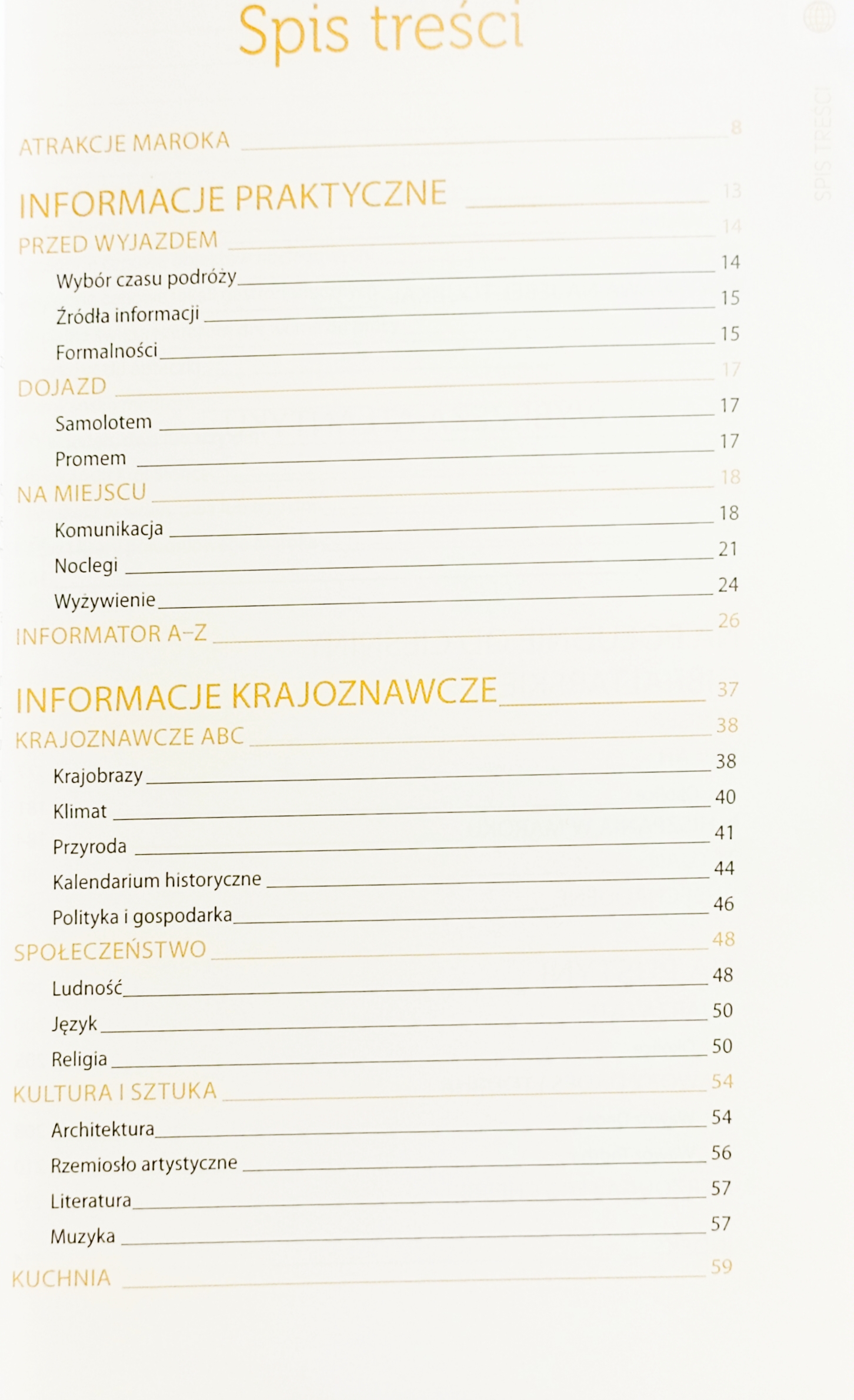 Maroko przewodnik spis treści książki w antykwariat książki używane Szczecin