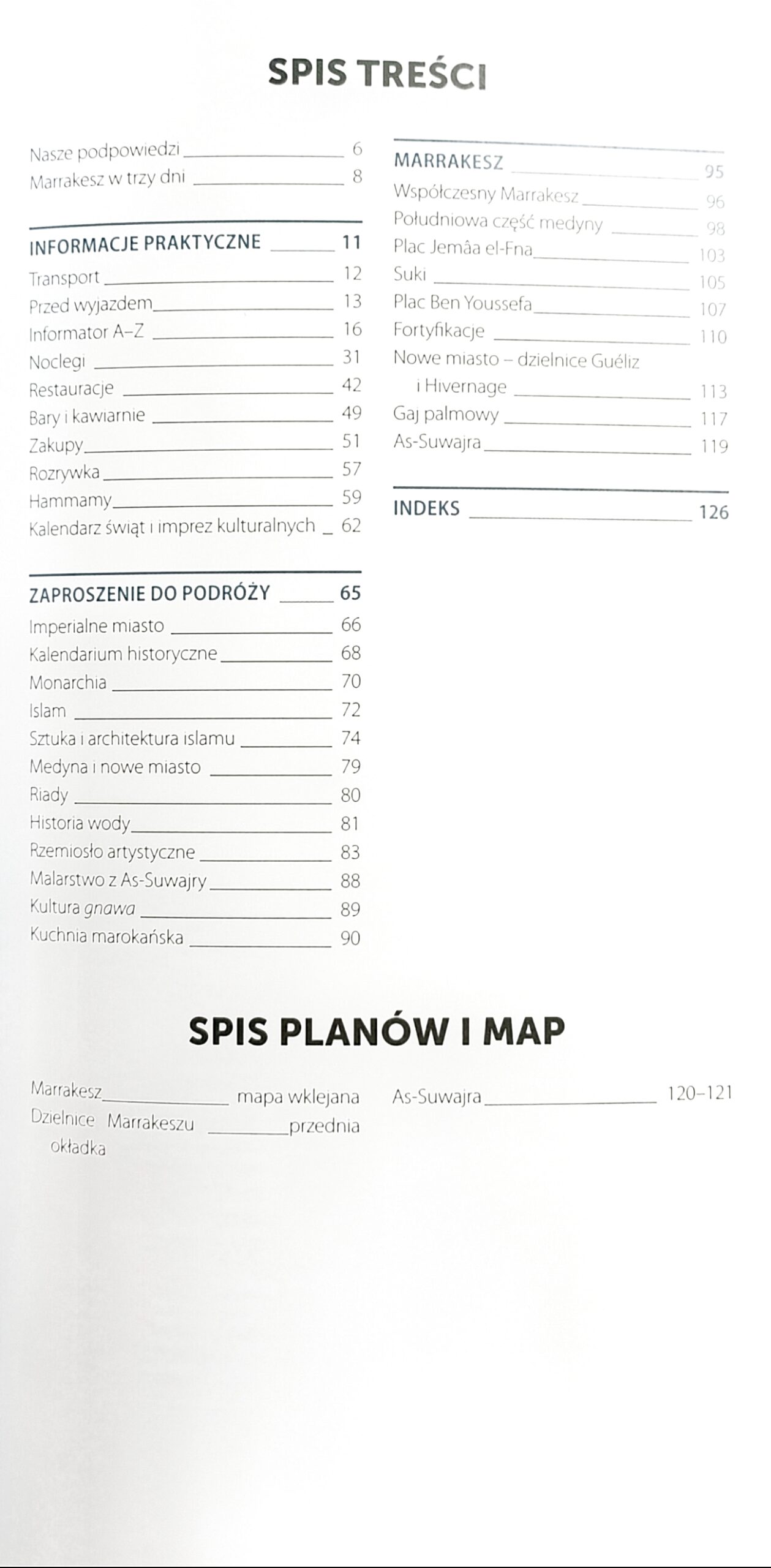 Marrakesz przewodnik spis treści książki w antykwariat książki używane Szczecin
