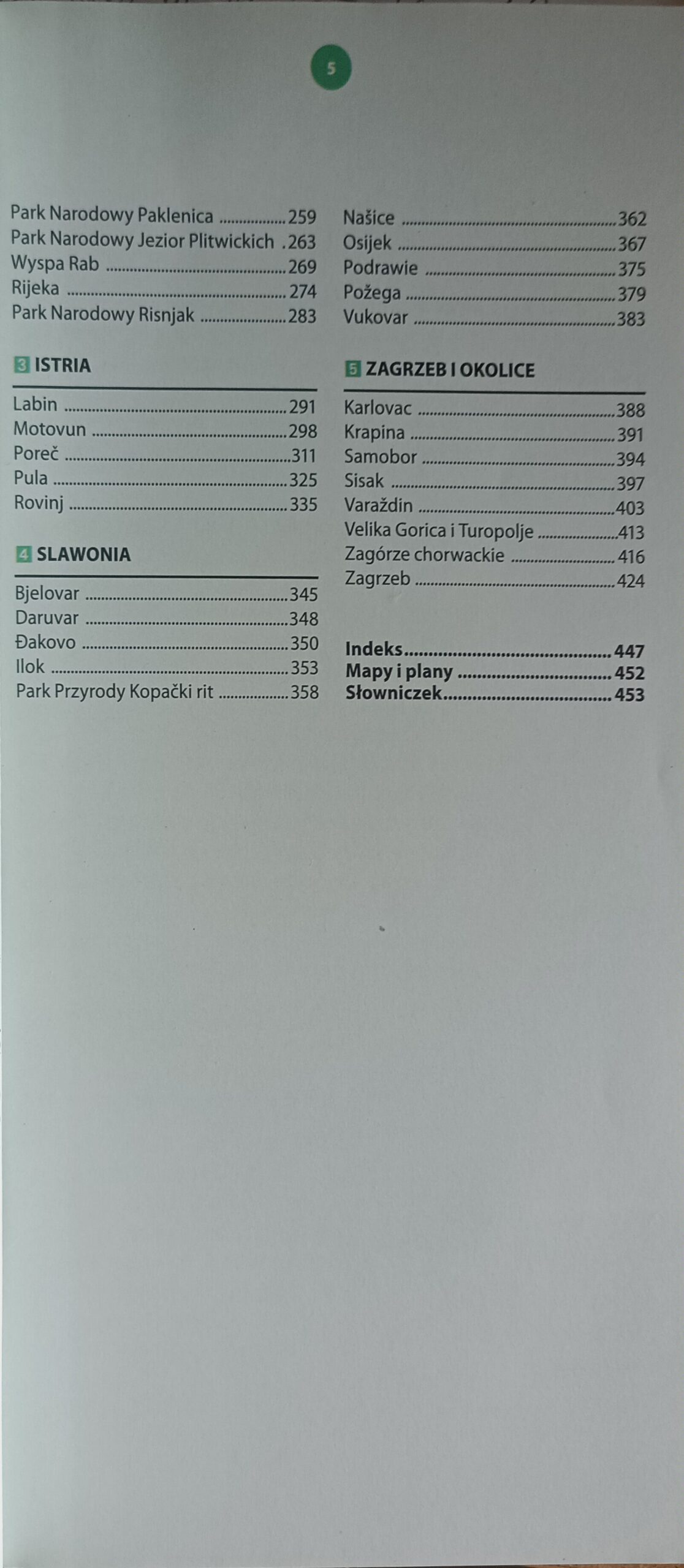 Chorwacja spis treści 2 książki w antykwariat książki używane Szczecin