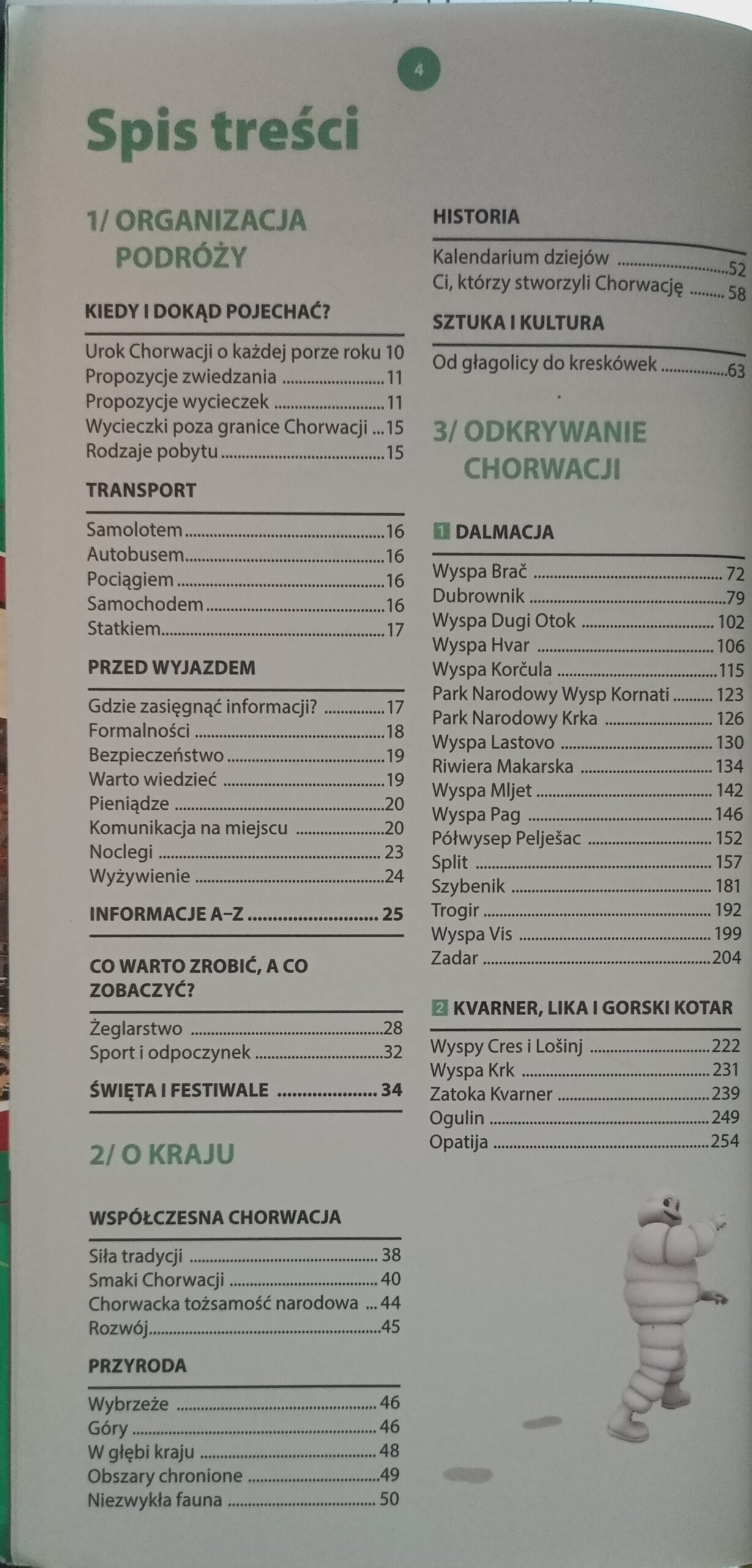 Chorwacja spis treści książki w antykwariat książki używane Szczecin