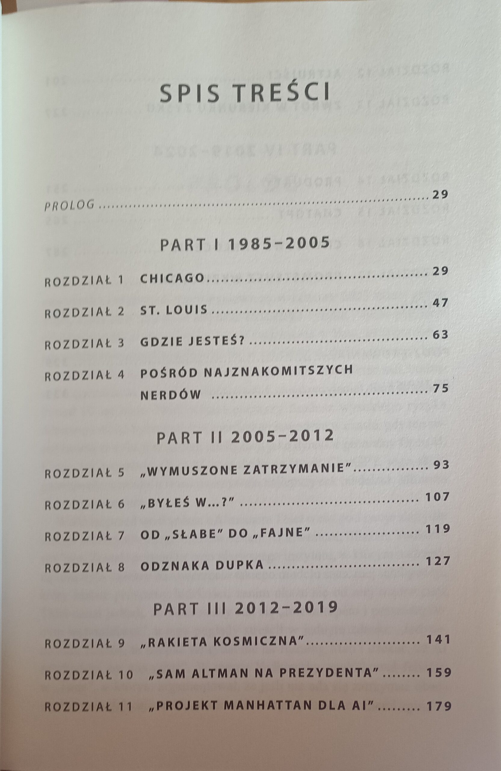 Optymista Sam Altman spis treści książki w antykwariat książki używane Szczecin