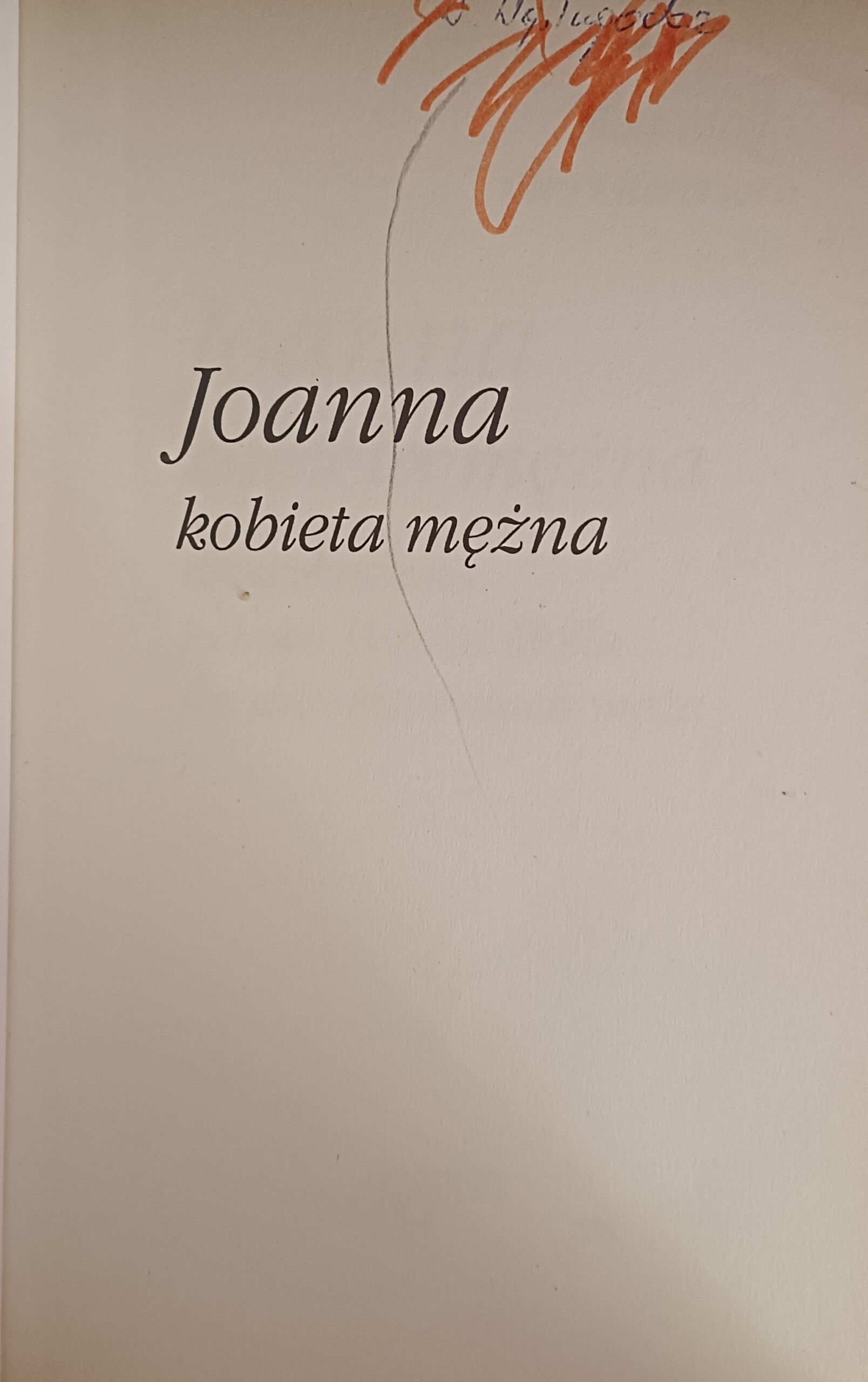 Joanna kobieta mężna spis treści książki w antykwariat książki używane Szczecin