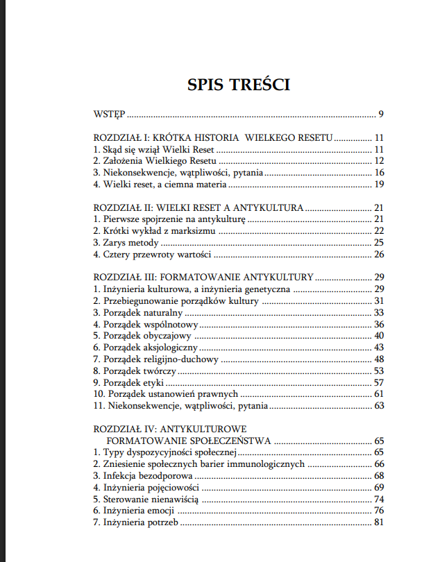 katechizm antykultury spis tresci ksiazki w antykwariat ksiazki uzywane Szczecin