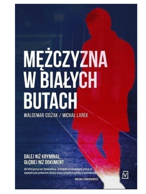 mezczyzna w białych butach okładka ksiazki w antykwariat ksiazki uzywane Szczecin