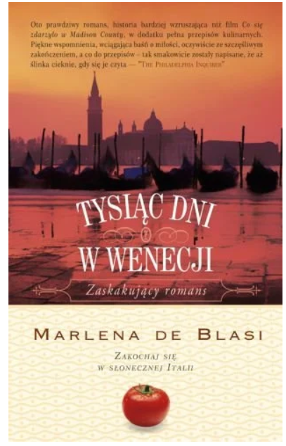 tysiąc dni w Wenecji okladka ksiazki w antykwariat ksiazki uzywane Szczecin