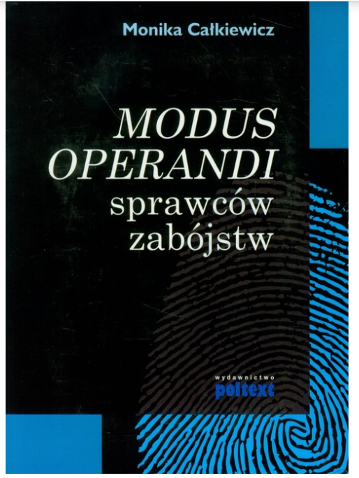 modus operndi sprawców zabójstw okładka ksiazki w antykwariat ksiazki używane Szczecin